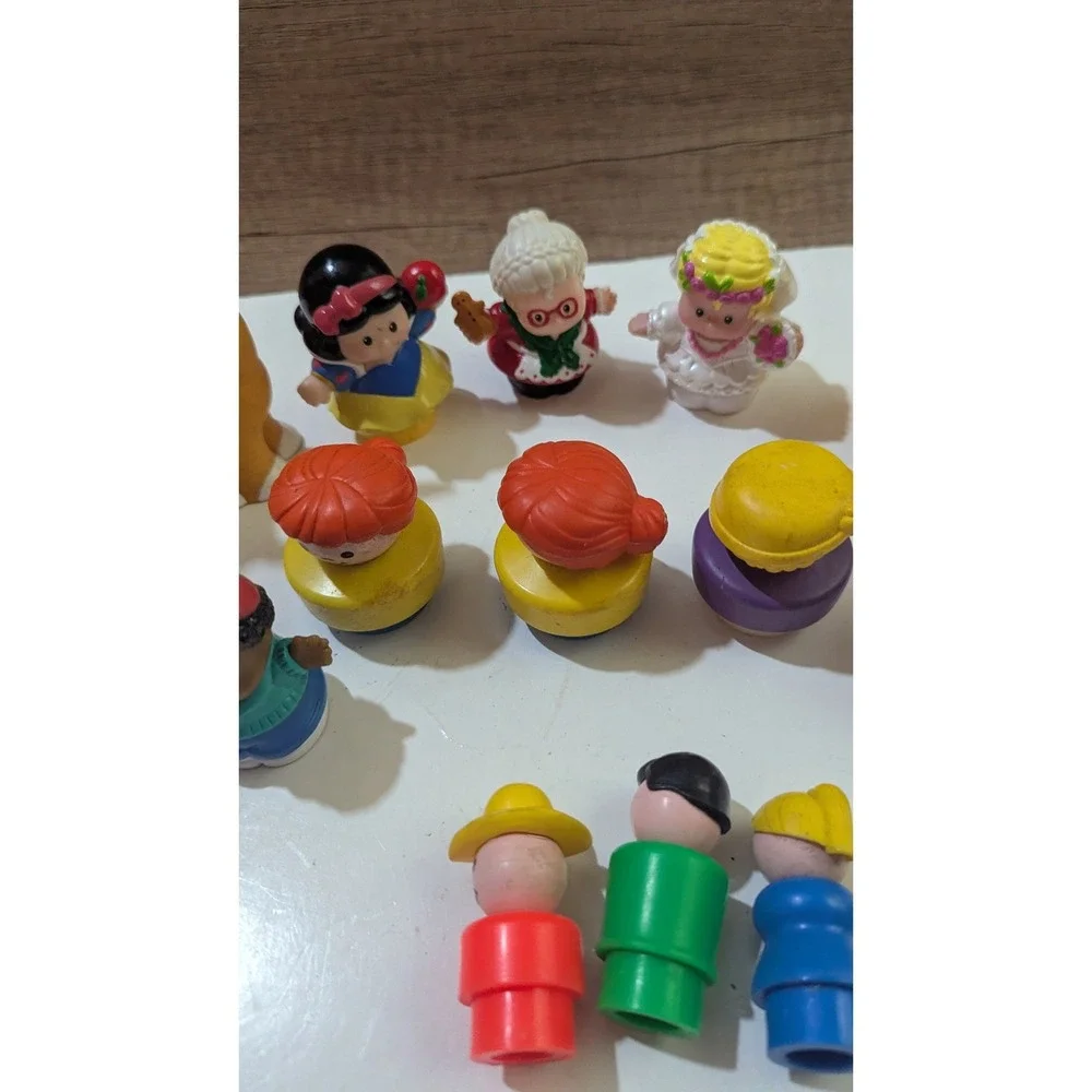 Fisher Price Little‎ People Toy Lot Giraffes Snow White Bride Figures 14pc